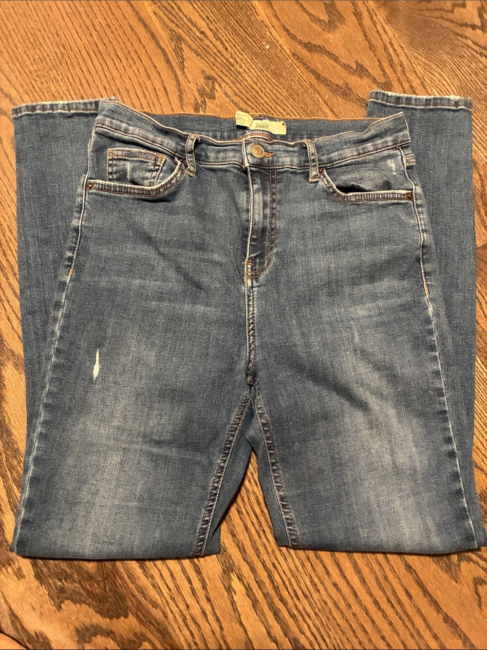Topshop Skinny Jeans in medium Blue